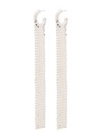 Rabanne boucles d'oreilles Pixel pendantes - Argent