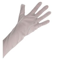 Witte lange handschoenen voor volwassenen - thumbnail