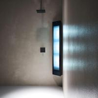 Sunshower Combi - Opbouw (hoek) - Infrarood + Uv - 30 x 145 x 20 cm - Zwart