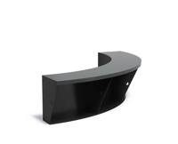 Keerwand aluminium binnenbocht 150x150x50cm. brede bovenrand