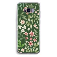 Botanical green sweet flower heaven: Samsung Galaxy S8 Plus Transparant Hoesje