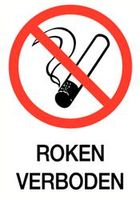 Roken verboden 140x200mm.pvc