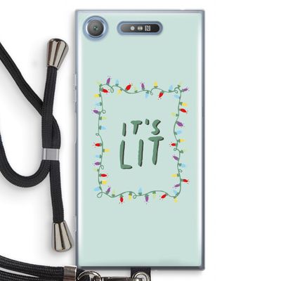 It's Lit: Sony Xperia XZ1 Transparant Hoesje met koord
