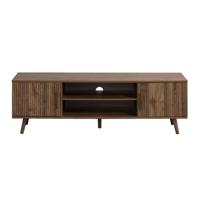 Leen Bakker - TV-meubel Imre - Walnoot - 45x140x40 Cm - MDF - Bruin