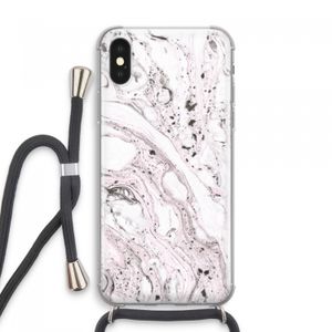 Mengelmoes: iPhone XS Max Transparant Hoesje met koord