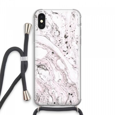 Mengelmoes: iPhone XS Max Transparant Hoesje met koord