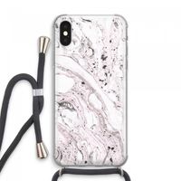 Mengelmoes: iPhone XS Max Transparant Hoesje met koord