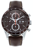 Horlogeband Tag Heuer FC6206.CV2013 Leder Bruin 20mm - thumbnail