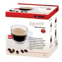Scanpart - Espresso kop en schotel - 2x7cl