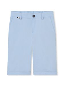 BOSS Kidswear short chino à coupe slim - Bleu