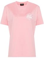 ETRO t-shirt en coton à motif Pegaso - Rose - thumbnail