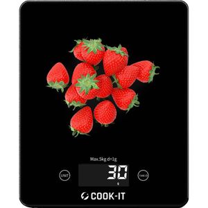 COOK-IT - Digitale Keukenweegschaal 1g to 5KG - Gehard Glas