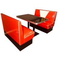 Hollywood Diner Set Vegas Rood Wit Glitter 120 cm LAATSTE STUKS