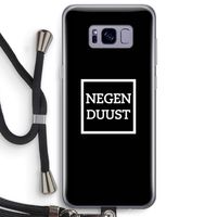 Negenduust black: Samsung Galaxy S8 Plus Transparant Hoesje met koord