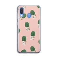 Cactusprint roze: Samsung Galaxy A40 Transparant Hoesje Cactusprint roze: Samsung Galaxy A40 Transparant Hoesje