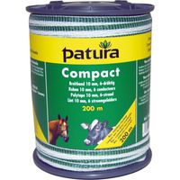 Patura compact lint 10mm wit/groen, 400m rol