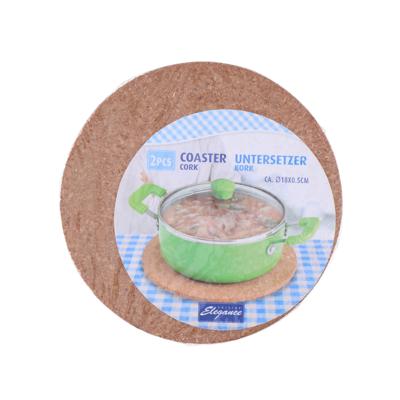 Basic Elegance kurken pannenonderzetters 18 cm 2 stuks