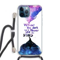 Stars quote: iPhone 12 Pro Transparant Hoesje met koord