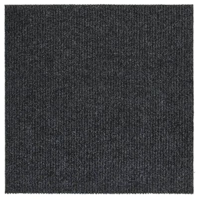 VidaXL Droogloopmat 100x100 cm antracietkleurig