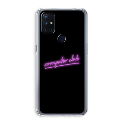 Vice Black: OnePlus Nord N10 5G Transparant Hoesje