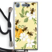 No flowers without bees: Sony Xperia XZ1 Transparant Hoesje met koord