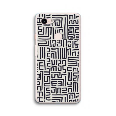 Moroccan Print: Google Pixel 3 XL Transparant Hoesje