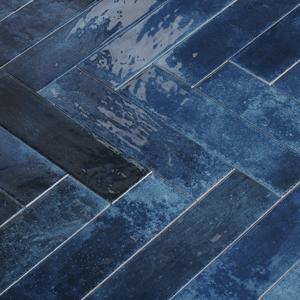 Dateg Wandtegel Brunei Oceaan Blauw 6,5x25 Inhoud doos 0,82m2