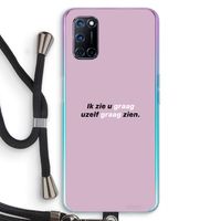 uzelf graag zien: Oppo A72 Transparant Hoesje met koord
