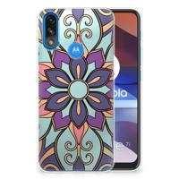 Motorola Moto E7/E7i Power | TPU Case | Purple Flower