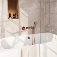 Inbouwthermostaat set Brauer Copper Edition Incl Badafvoer Geborsteld Koper (Keuze Handdouche)