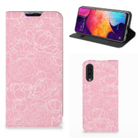 Samsung Galaxy A50 Smart Cover White Flowers - thumbnail