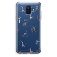 Dancing #3: Samsung Galaxy A6 (2018) Transparant Hoesje - thumbnail