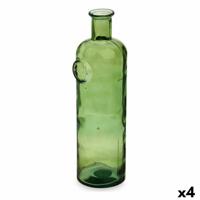 Fles Stamp Decoratie 14 x 44 x 13 cm Groen (4 Stuks)