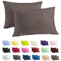 Zavelo Katoen Kussenslopen Basics Taupe (set van 2)-65 x 65 cm