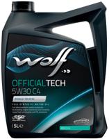 Wolf motorolie "officialtech c4" motoroil 5w30 5l officialtech c4
