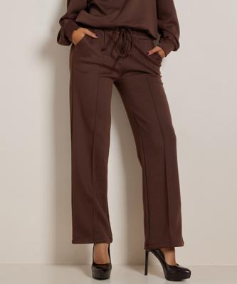 uni wide fit broek met naad uni wide fit broek met naad