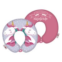 Arditex nekkussen Unicorn meisjes 28 cm polyester roze/blauw - thumbnail