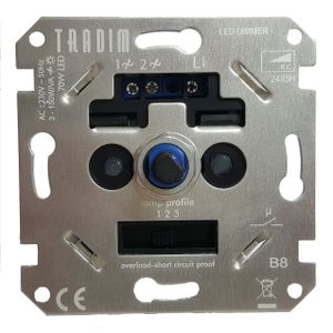 LED inbouw dimmer 3-150W 2485HEXOP Tradim