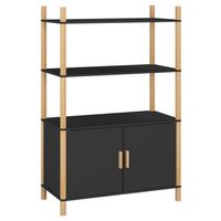 The Living Store Klassieke Hoge Kast - Dressoir - 80 x 40 x 121 cm - Hout - thumbnail