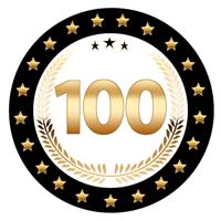 Bierviltjes 100 - 25x stuks - zwart/goud - luxe - verjaardag/jubilea - feestartikelen