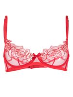 Agent Provocateur soutien-gorge Lindie à fleurs brodées - Rouge