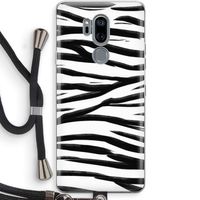 Zebra pattern: LG G7 Thinq Transparant Hoesje met koord