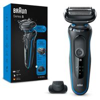 Braun Series 5 51-B1200S Scheerapparaat met scheerblad Trimmer Blauw - thumbnail