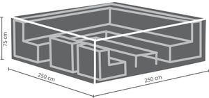 Loungeset bescherm hoes 250 x 250 x 75 cm