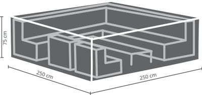 Loungeset bescherm hoes 250 x 250 x 75 cm