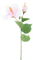 Hibiscus spray pink 64 cm kunstbloemen - Nova Nature
