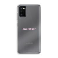 kwetsbaar: Samsung Galaxy A41 Transparant Hoesje