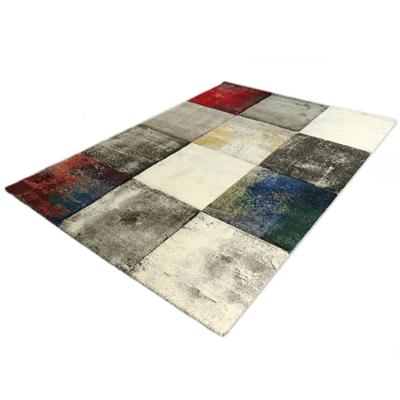 Vintage Vloerkleed - Blokjes Design - Diamond Deluxe - Multikleur-160 x 230 cm