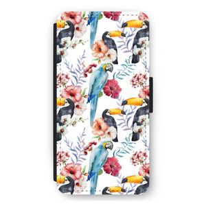 Bloemen tukan: iPhone 12 Pro Max Flip Hoesje