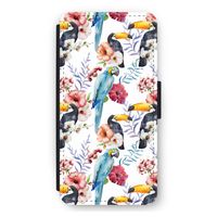 Bloemen tukan: iPhone 12 Pro Max Flip Hoesje